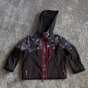 Snozu Kids Black and Gray Camouflage Jacket